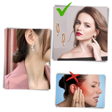 Load image into Gallery viewer, Pendientes cruzados de plata y oro - Ozerty