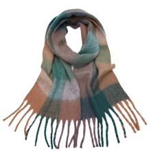 Load image into Gallery viewer, Women's plaid winter scarf