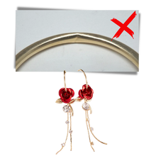 Load image into Gallery viewer, Pendientes de fleco rosa - Ozerty