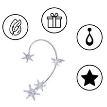 Load image into Gallery viewer, Par de pendientes de moda con clip de circonitas - Ozerty