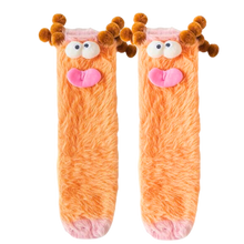 Cargar imagen en el visor de la galería, Calcetines de terciopelo -Naranja - Ozerty