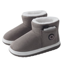 Cargar imagen en el visor de la galería, Zapatillas de algodón con calefacción mediante grafeno -Gris - Ozerty