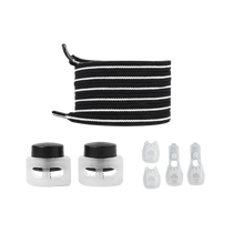 Load image into Gallery viewer, Modernos topes para cordones
-Negro Blanco - Ozerty