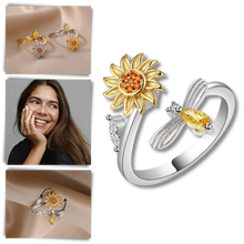 Load image into Gallery viewer, Anillo giratorio con forma de girasol
- Ozerty