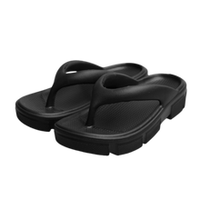 Load image into Gallery viewer, Sandalias ultra-cómodas efecto algodón
-Negro/EU35-36/US5-6/UK2.5-3Negro/EU37-38/US6.5-7.5/UK4-5Negro/EU39-40/US8.5-9/UK6-6.5 - Ozerty