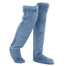 Cargar imagen en el visor de la galería, Calcetines calentadores de tiro alto -Azul - Ozerty