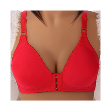 Load image into Gallery viewer, Sujetador push up sin aros para tallas grandes
-Coral Rojo Toque Suave - Ozerty
